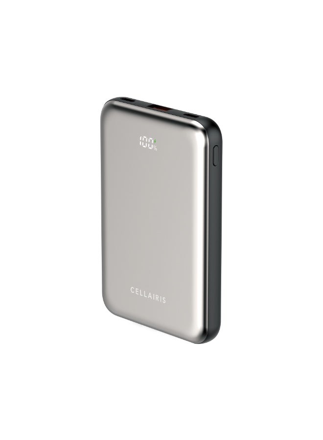 Cellairis Power Lux Mini 10000mAh Power Bank, 20W PD Fast Charging, Dual Type-C Ports, Digital Battery Display - Image 5